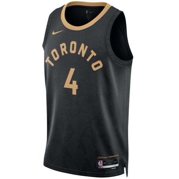 Scottie Barnes Toronto Raptors Nike Unisex 2022/23 Swingman Jersey - City Edition - Black - Image 3