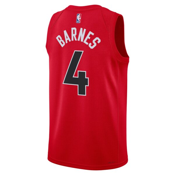Scottie Barnes Toronto Raptors Nike Unisex Swingman Jersey - Icon Edition - Red - Image 4