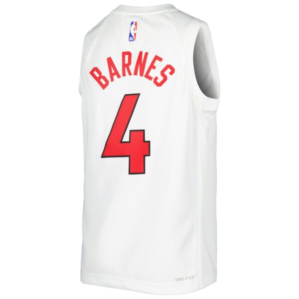 Scottie Barnes Toronto Raptors Nike Youth Swingman Jersey - Association Edition - White - Image 4