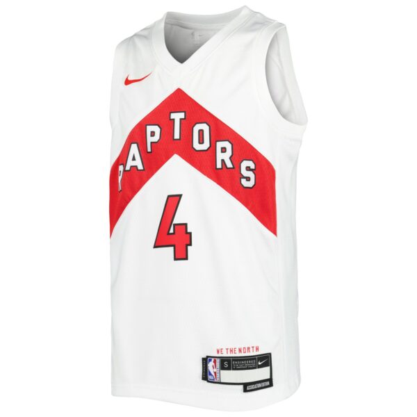 Scottie Barnes Toronto Raptors Nike Youth Swingman Jersey - Association Edition - White - Image 3