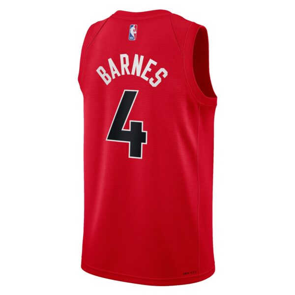 Scottie Barnes Toronto Raptors Nike Youth Swingman Jersey - Icon Edition - Red - Image 4