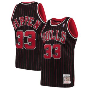Scottie Pippen Chicago Bulls Mitchell & Ness 1995/96 Hardwood Classics Authentic Jersey - Black