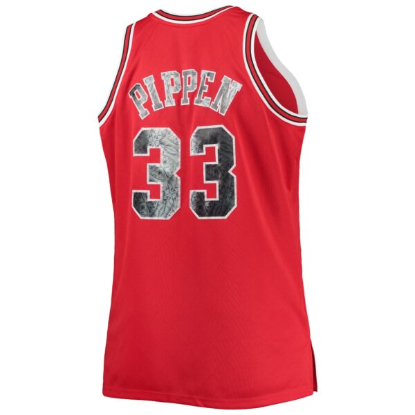 Scottie Pippen Chicago Bulls Mitchell & Ness Big & Tall 1997/98 NBA 75th Anniversary Diamond Swingman Jersey - Red - Image 4