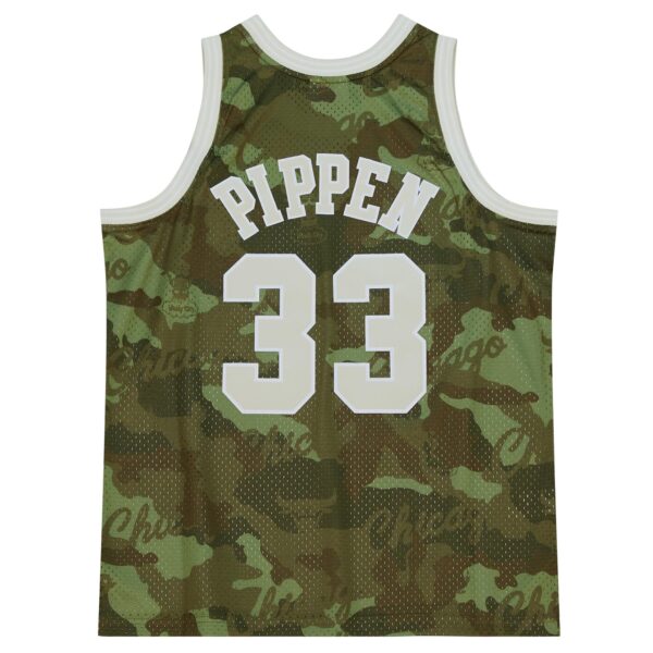 Scottie Pippen Chicago Bulls Mitchell & Ness Hardwood Classics 1997/98 Ghost Green Swingman Jersey - Camo - Image 4