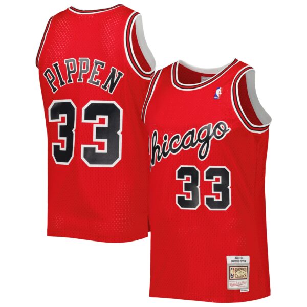 Scottie Pippen Chicago Bulls Mitchell & Ness Hardwood Classics 2003-04 Swingman Jersey - Red - Image 2