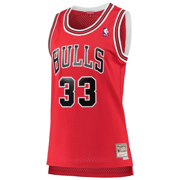 Scottie Pippen Chicago Bulls Mitchell & Ness Women's 1997/98 Hardwood Classics Swingman Jersey - Red - Image 3