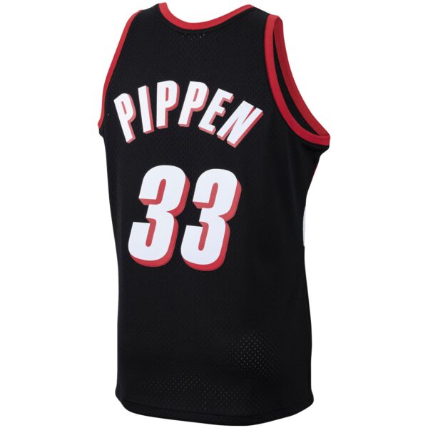 Scottie Pippen Portland Trail Blazers Mitchell & Ness 1999/00 Hardwood Classics Swingman Jersey - Black - Image 4