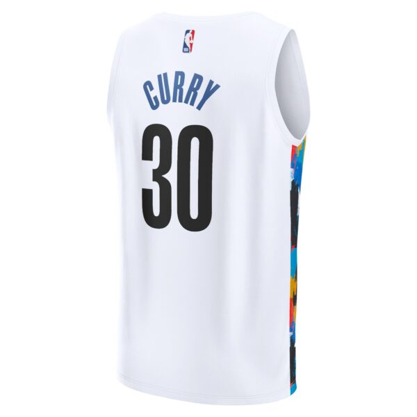 Seth Curry Brooklyn Nets Fanatics Fastbreak Jersey - City Edition - White - Image 4