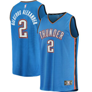 Shai Gilgeous-Alexander Oklahoma City Thunder Fanatics 2020/21 Fast Break Replica Player Jersey - Icon Edition - Blue