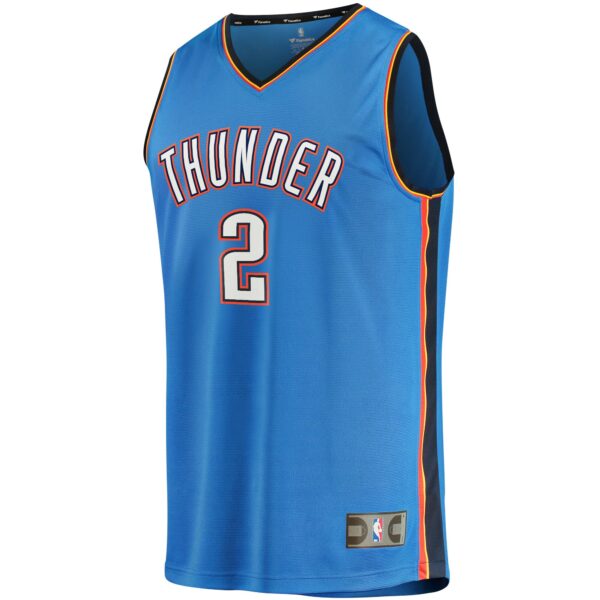 Shai Gilgeous-Alexander Oklahoma City Thunder Fanatics 2020/21 Fast Break Replica Player Jersey - Icon Edition - Blue - Image 3