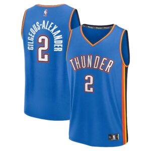 Shai Gilgeous-Alexander Oklahoma City Thunder Fanatics Fast Break Replica Player Jersey - Icon Edition - Blue