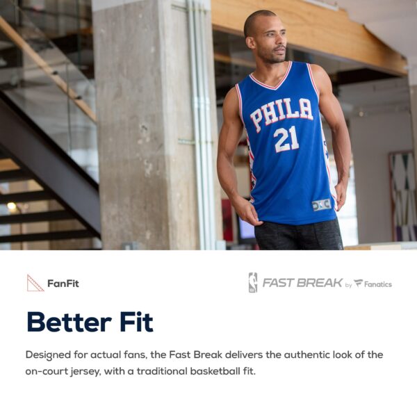 Shake Milton Philadelphia 76ers Fanatics Fast Break Replica Jersey - Icon Edition - Royal - Image 5