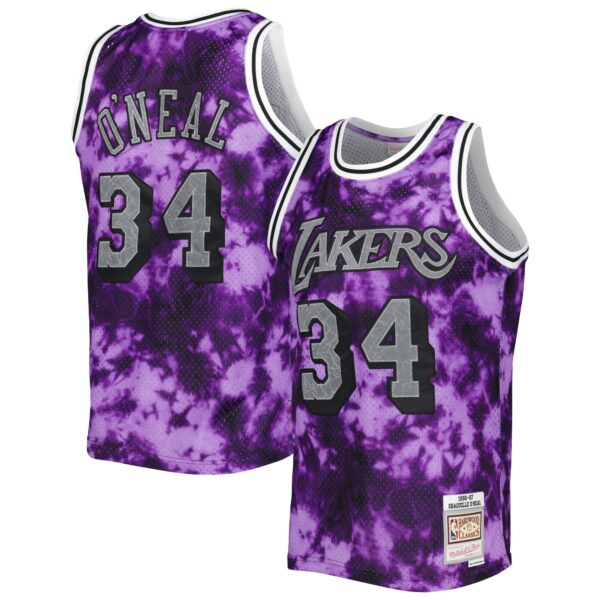 Shaquille O'Neal Los Angeles Lakers Mitchell & Ness 1996/97 Galaxy Swingman Jersey - Purple - Image 2