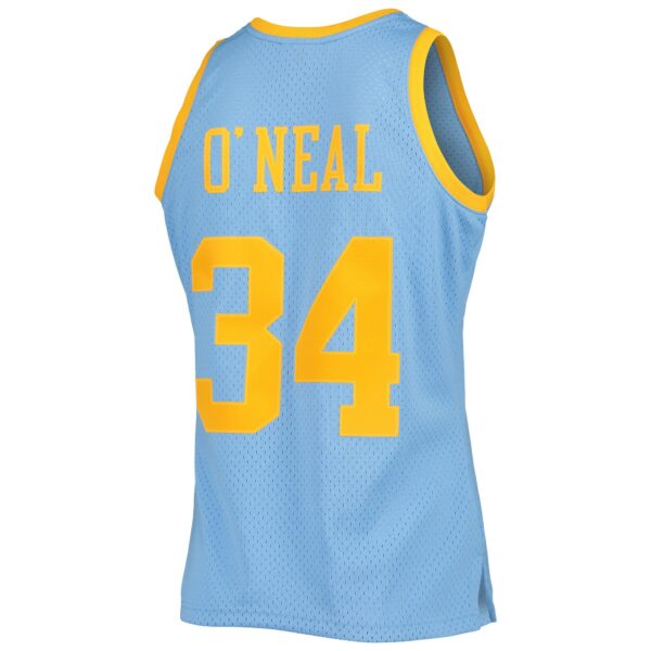 Shaquille O'Neal Los Angeles Lakers Mitchell & Ness 2001/02 Hardwood Classics Swingman Jersey - Powder Blue - Image 4