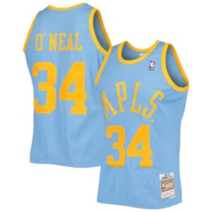 Shaquille O'Neal Los Angeles Lakers Mitchell & Ness 2001/02 Hardwood Classics Swingman Jersey - Powder Blue