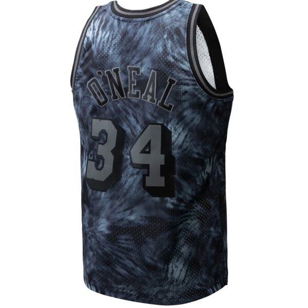 Shaquille O'Neal Los Angeles Lakers Mitchell & Ness Hardwood Classics 1996/97 Tie-Dye Swingman Jersey - Black - Image 4