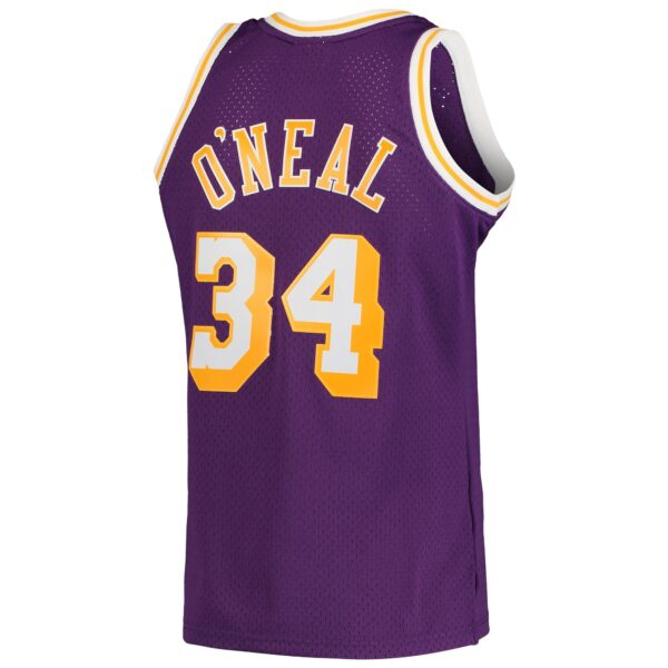 Shaquille O'Neal Los Angeles Lakers Mitchell & Ness Hardwood Classics Swingman Jersey - Purple - Image 4