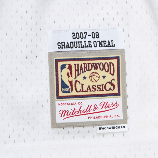 Shaquille O'Neal Miami Heat Mitchell & Ness 2007/08 Hardwood Classics Swingman Jersey - White - Image 7