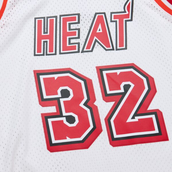 Shaquille O'Neal Miami Heat Mitchell & Ness 2007/08 Hardwood Classics Swingman Jersey - White - Image 5