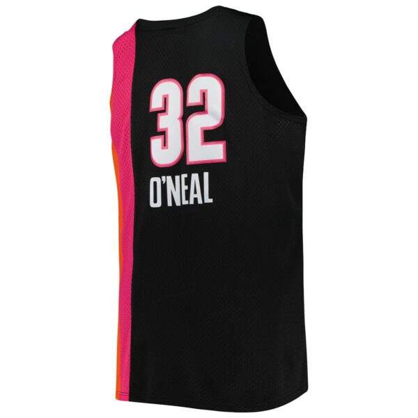 Shaquille O'Neal Miami Heat Mitchell & Ness Big & Tall Hardwood Classics 2005/06 Swingman Jersey - Black - Image 4