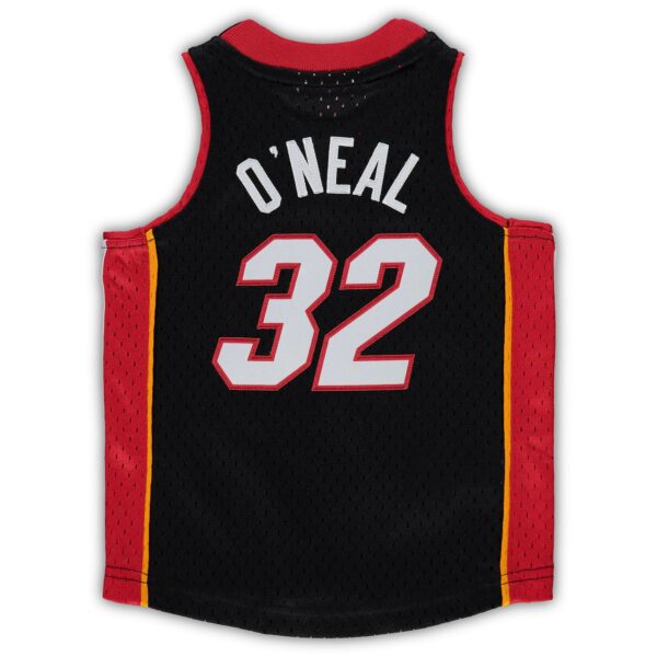 Shaquille O'Neal Miami Heat Mitchell & Ness Infant 2005/06 Hardwood Classics Retired Player Jersey - Black - Image 4