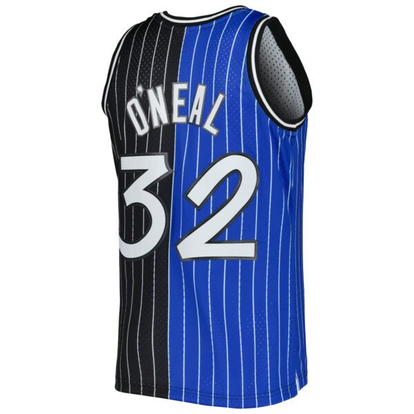 Shaquille O'Neal Orlando Magic Mitchell & Ness Hardwood Classics 1994/95 Split Swingman Jersey - Blue/Black - Image 4