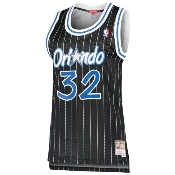 Shaquille O'Neal Orlando Magic Mitchell & Ness Women's 1995/96 Hardwood Classics Swingman Jersey - Black - Image 3