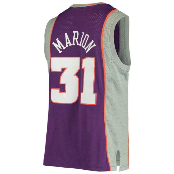 Shawn Marion Phoenix Suns Mitchell & Ness 2001/02 Hardwood Classics Swingman Jersey - Purple - Image 4