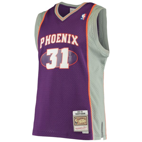 Shawn Marion Phoenix Suns Mitchell & Ness 2001/02 Hardwood Classics Swingman Jersey - Purple - Image 3