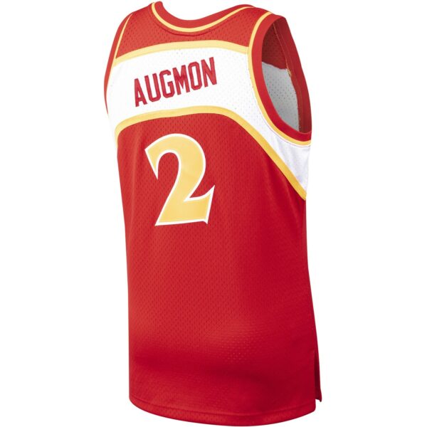 Stacey Augmon Atlanta Hawks Mitchell & Ness 1991/92 Hardwood Classics Swingman Jersey - Red - Image 4