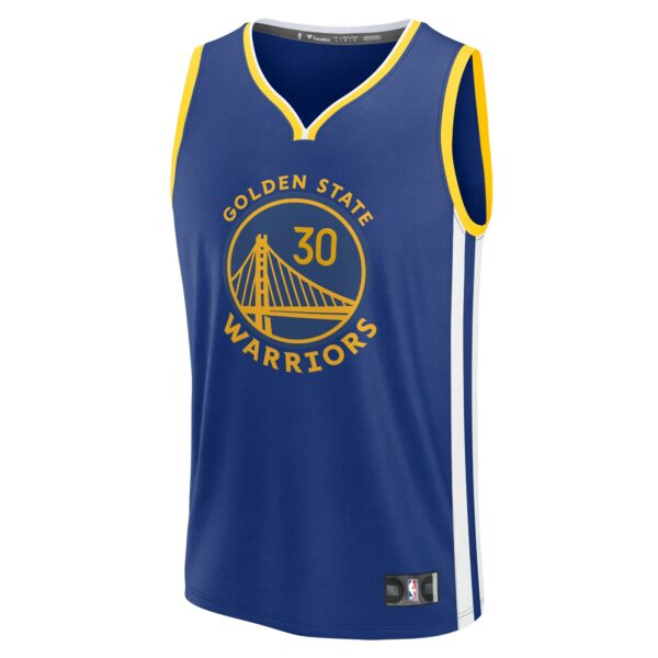 Stephen Curry Golden State Warriors Fanatics Youth Fast Break Replica Player Jersey - Icon Edition - Royal - Image 3