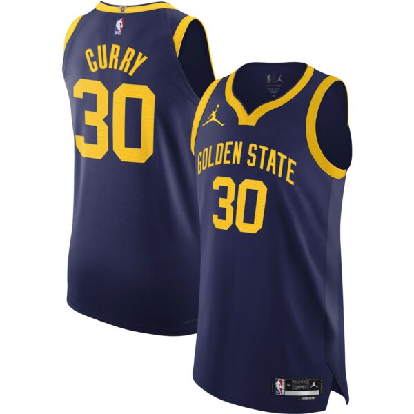 Stephen Curry Golden State Warriors Jordan Brand Authentic Player Jersey - Statement Edition - Royal - Image 2