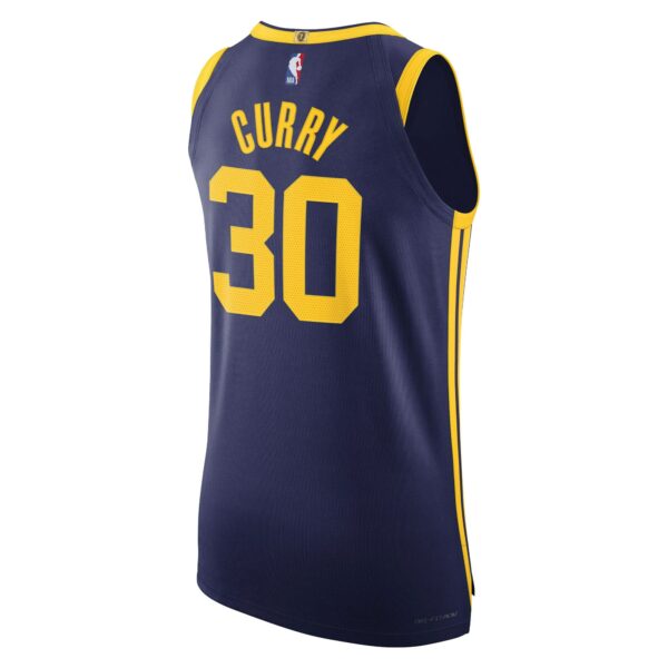 Stephen Curry Golden State Warriors Jordan Brand Authentic Player Jersey - Statement Edition - Royal - Image 4