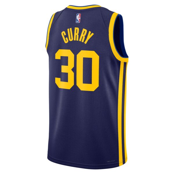 Stephen Curry Golden State Warriors Jordan Brand Unisex Swingman Jersey - Statement Edition - Navy - Image 4