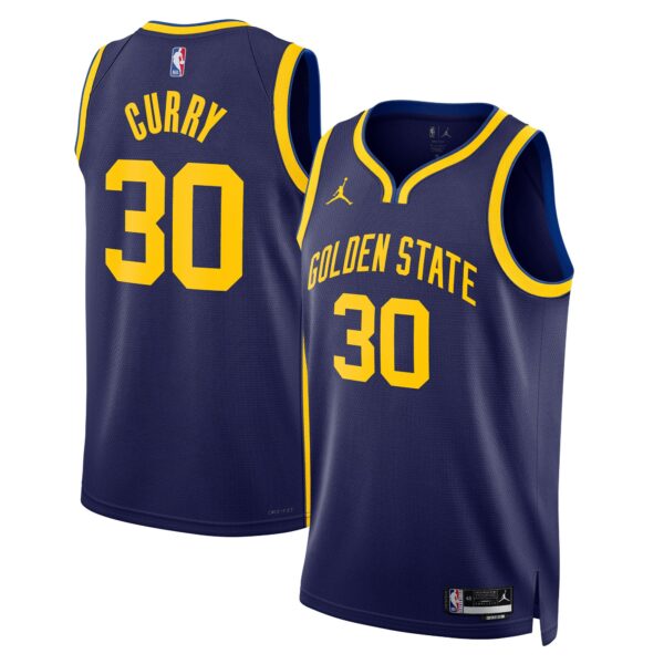 Stephen Curry Golden State Warriors Jordan Brand Unisex Swingman Jersey - Statement Edition - Navy - Image 2