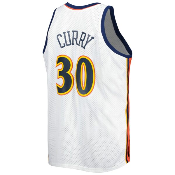 Stephen Curry Golden State Warriors Mitchell & Ness Big & Tall Hardwood Classics 2008/09 Swingman Jersey - White - Image 4