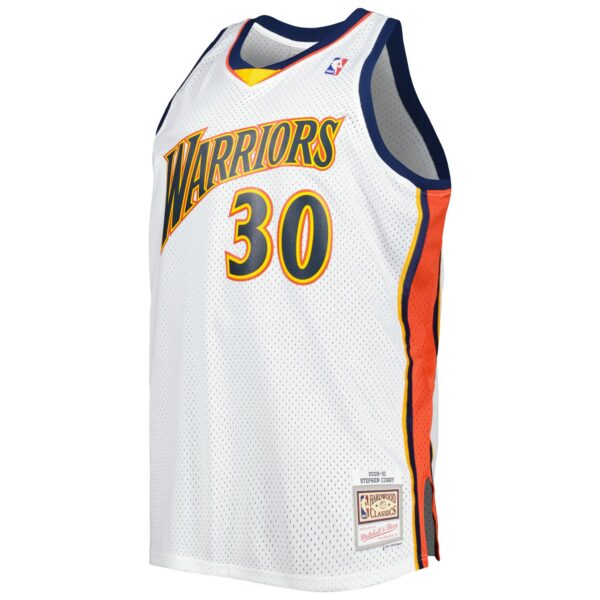 Stephen Curry Golden State Warriors Mitchell & Ness Big & Tall Hardwood Classics 2008/09 Swingman Jersey - White - Image 3