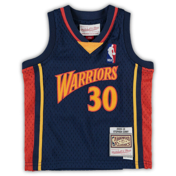 Stephen Curry Golden State Warriors Mitchell & Ness Infant Historic Logo Jersey - Navy - Image 3