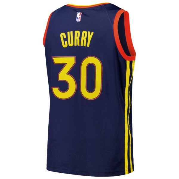 Stephen Curry Golden State Warriors Nike Swingman Player Jersey - City Edition - Royal - Image 4