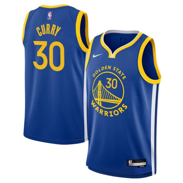 Stephen Curry Golden State Warriors Nike Youth Swingman Jersey - Icon Edition - Royal - Image 2