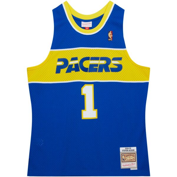 Stephen Jackson Indiana Pacers Mitchell & Ness  2004/05 Hardwood Classics Swingman Jersey - Royal - Image 3