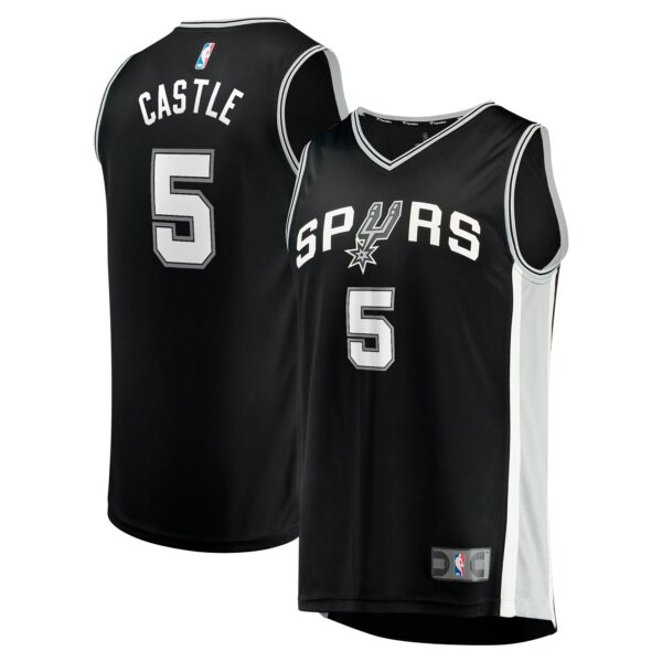 Stephon Castle San Antonio Spurs Fanatics 2024 NBA Draft Fast Break Player Jersey - Icon Edition - Black