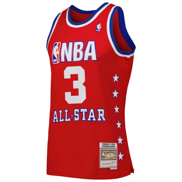Stephon Marbury Western Conference Mitchell & Ness 2003 All Star Game Swingman Jersey - Red - Image 3