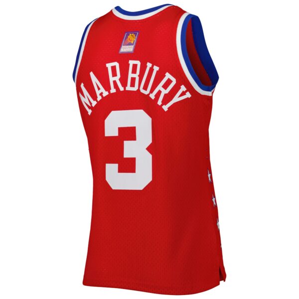 Stephon Marbury Western Conference Mitchell & Ness 2003 All Star Game Swingman Jersey - Red - Image 4