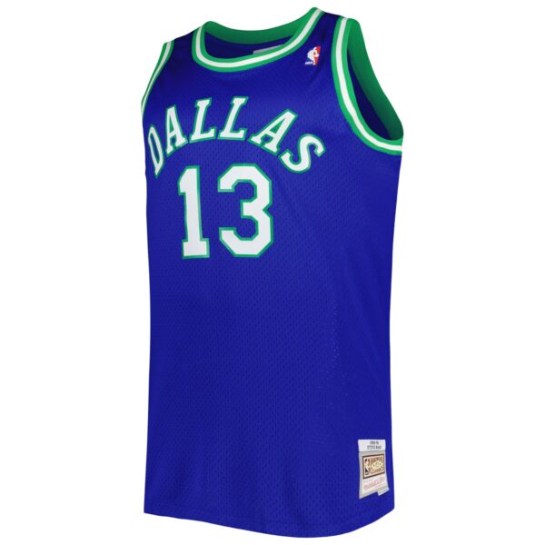 Steve Nash Dallas Mavericks Mitchell & Ness Big & Tall Hardwood Classics 1998/99 Swingman Jersey - Blue - Image 3