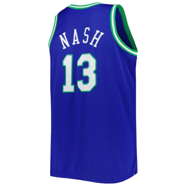 Steve Nash Dallas Mavericks Mitchell & Ness Big & Tall Hardwood Classics 1998/99 Swingman Jersey - Blue - Image 4