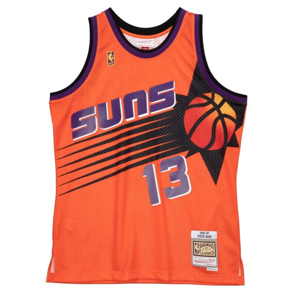Steve Nash Phoenix Suns Mitchell & Ness 1996-97 Hardwood Classics Reload 2.0 Swingman Jersey - Orange - Image 3
