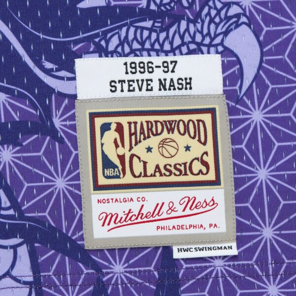 Steve Nash Phoenix Suns Mitchell & Ness 1996/97 Hardwood Classics Asian Heritage 6.0 Swingman Throwback Player Jersey - Purple - Image 8