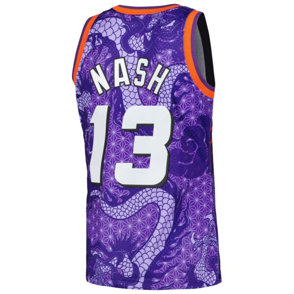 Steve Nash Phoenix Suns Mitchell & Ness 1996/97 Hardwood Classics Asian Heritage 6.0 Swingman Throwback Player Jersey - Purple - Image 4