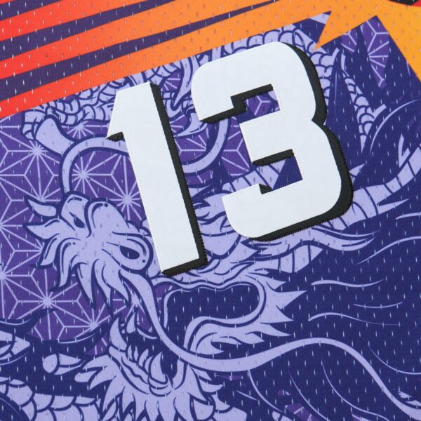 Steve Nash Phoenix Suns Mitchell & Ness 1996/97 Hardwood Classics Asian Heritage 6.0 Swingman Throwback Player Jersey - Purple - Image 7